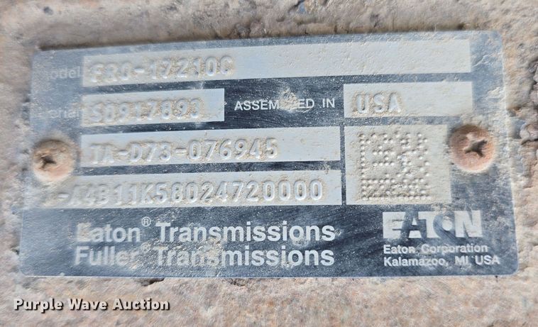 image for item EH8831 Eaton Fuller FR0-172100 transmission