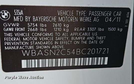 image for item EI8945 2011 BMW 535i GT 