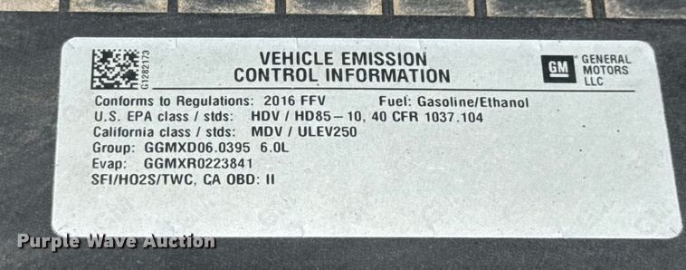 image for item EJ3563 2016 Chevrolet Express 3500 van