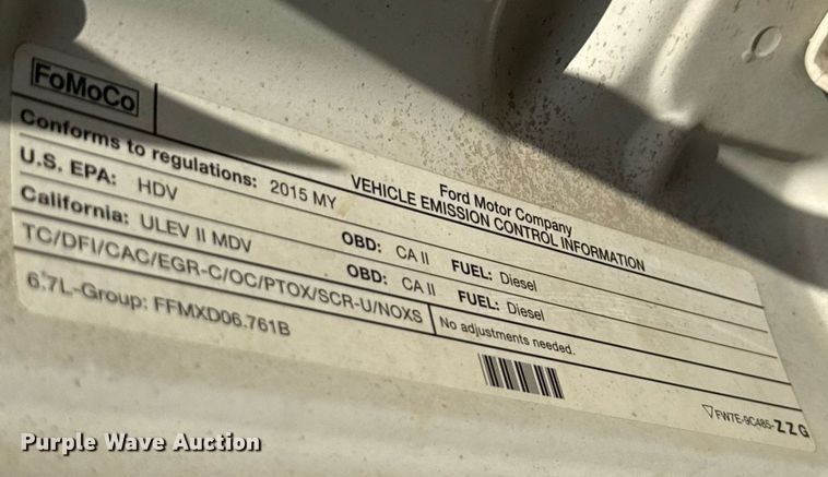 image for item EJ3564 2015 Ford F250 Super Duty XL Crew Cab pickup truck