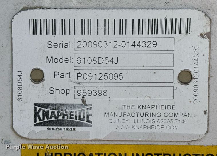 image for item EJ3626 Knapheide 6108D54J utility bed