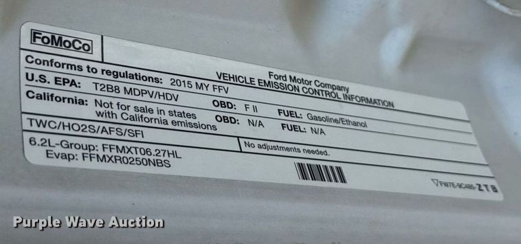 image for item EJ3636 2015 Ford F250 Super Duty XL Crew Cab pickup truck