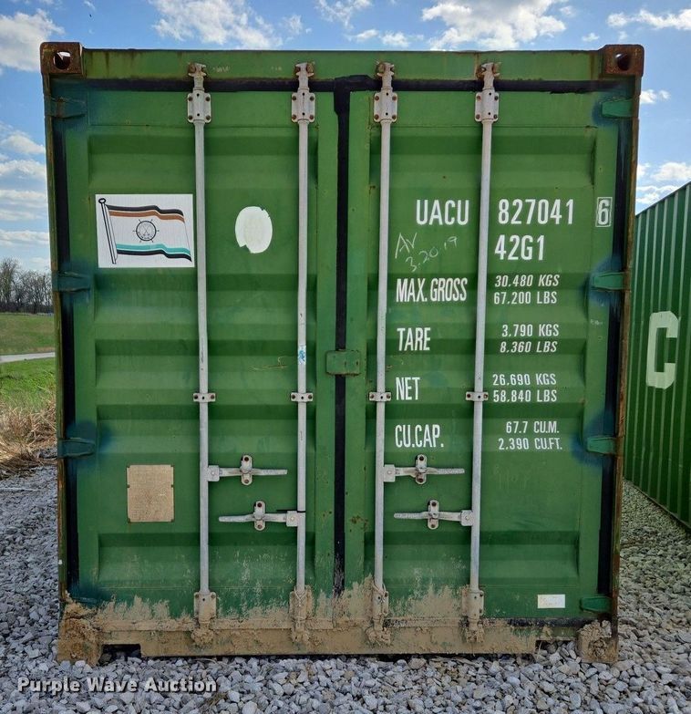 image for item EJ7397 2008 CIMC shipping container