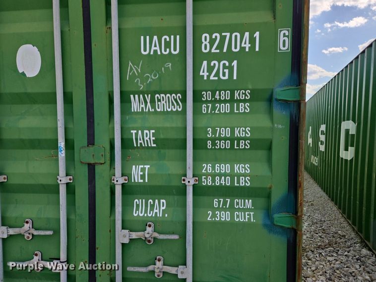 image for item EJ7397 2008 CIMC shipping container