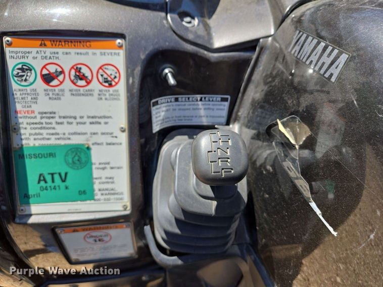 image for item EJ7402 2003 Yamaha Grizzly 660 ATV