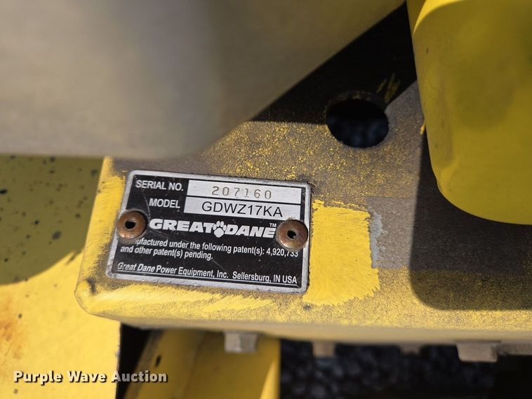 image for item EJ7422 Great Dane GDWZ17KA ZTR lawn mower