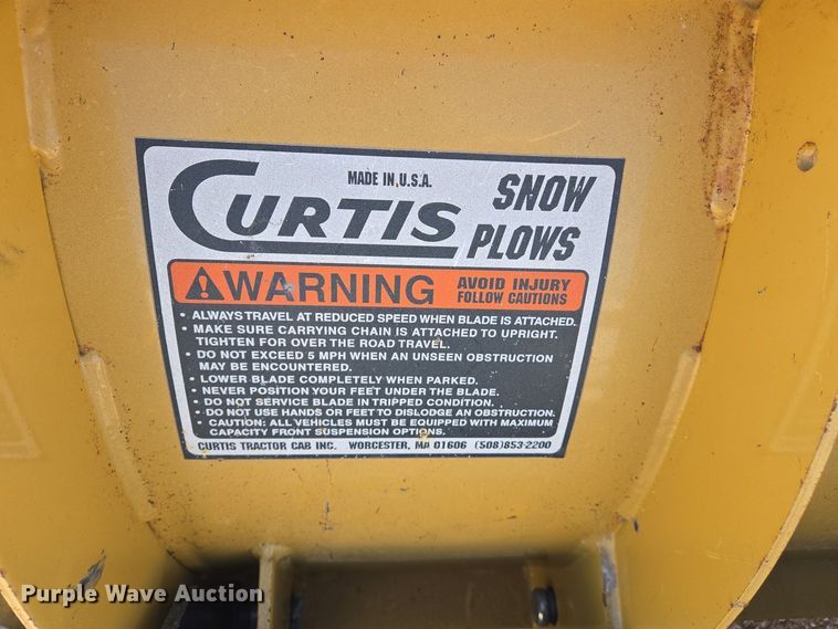 image for item EJ7423 Curtis skid steer snow plow