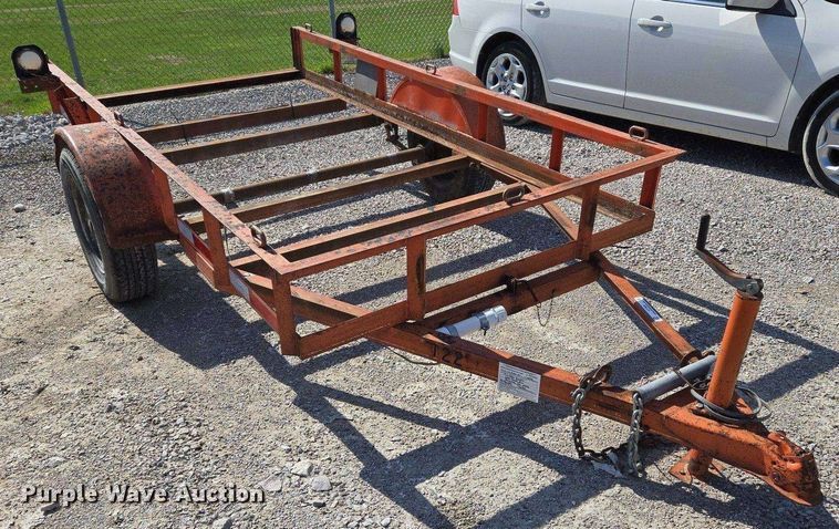 image for item EJ7425 1994 J&S tilt deck utility trailer