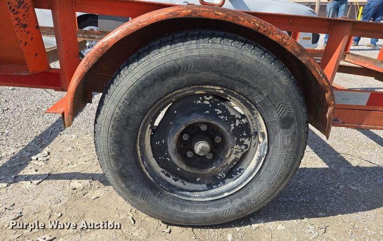 image for item EJ7425 1994 J&S tilt deck utility trailer