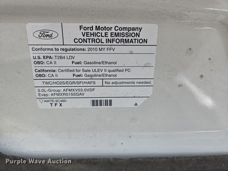 image for item EJ7426 2010 Ford Fusion SE 