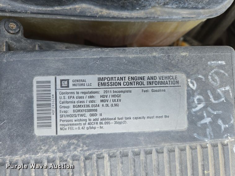 image for item EJ7431 2011 Chevrolet Silverado 2500HD utility bed pickup truck