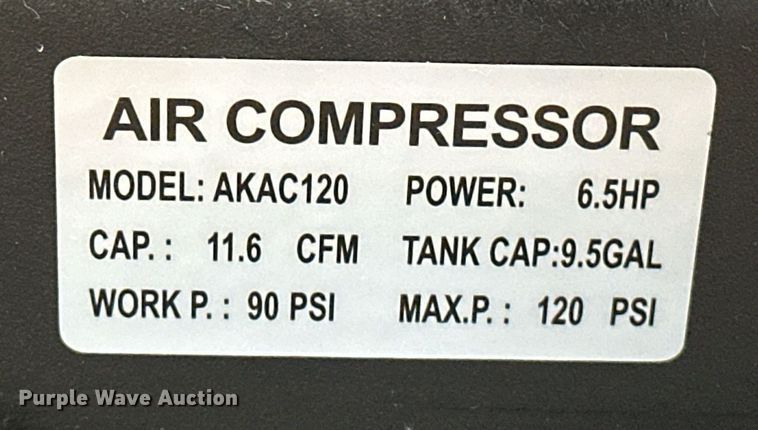 image for item EJ8512 Amp AKAC120 air compressor