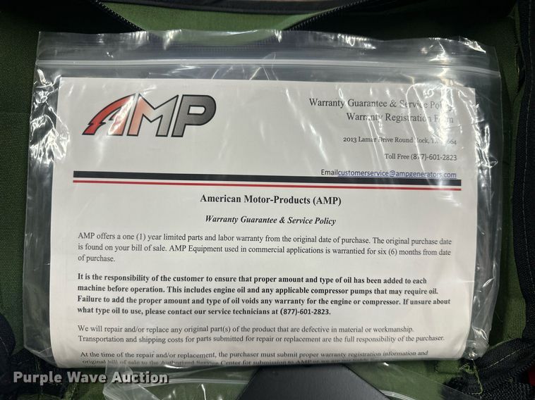 image for item EJ8513 Amp Series 10,000 generator