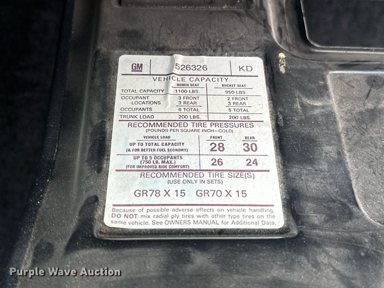 image for item EJ8522 1976 Pontiac Grand Prix 