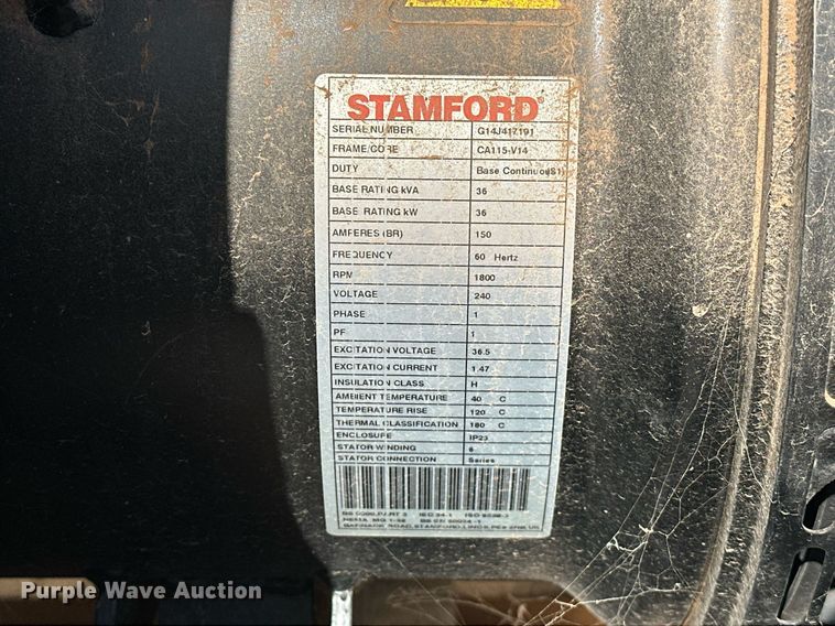 image for item EJ8550 Cummins C36 N6 generator