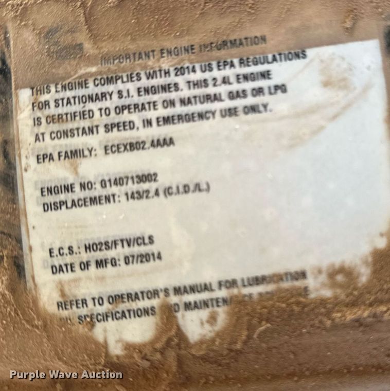 image for item EJ8557 Cummins C36 N6 generator