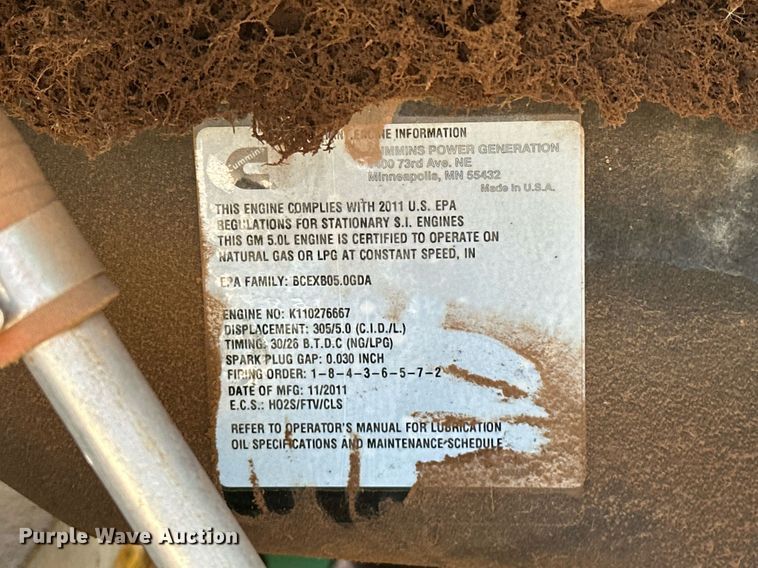 image for item EJ8561 Cummins GGPA-9087845 generator