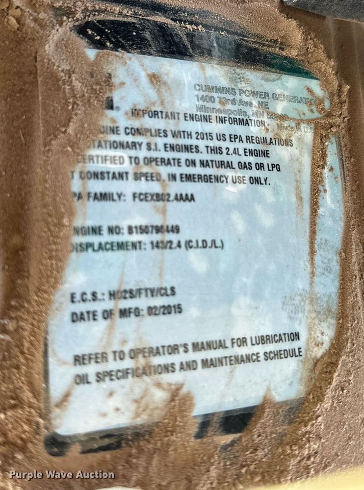 image for item EJ8563 Cummins C36 N6 generator