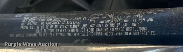 image for item EJ8650 1991 Suzuki Intruder VS750GL motorcycle