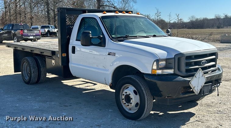 image for item EK2708 2002 Ford F450 Super Duty flatbed truck