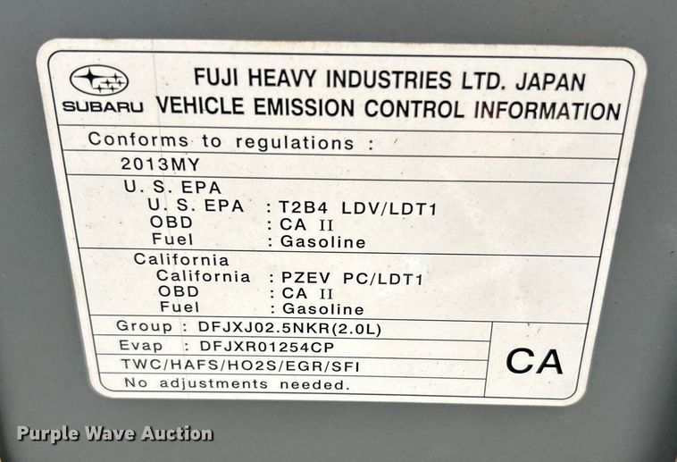 image for item EK2840 2013 Subaru XV Crosstrek SUV
