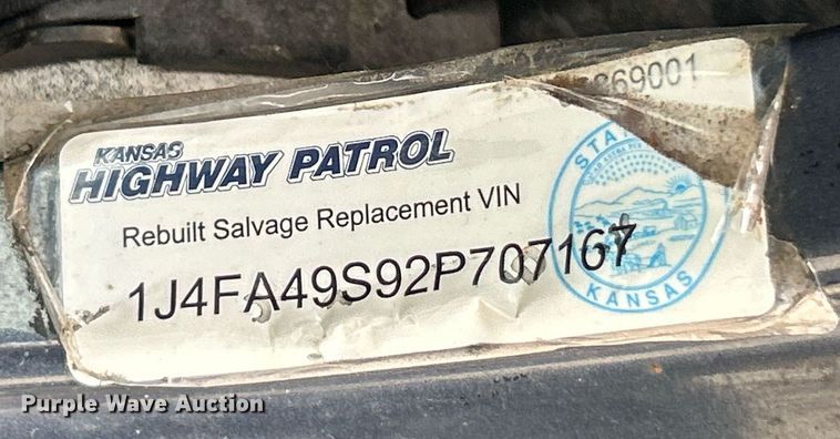 image for item EK2842 2002 Jeep Wrangler SUV