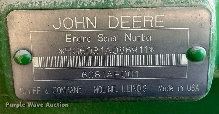 image for item EK2851 John Deere 6081AF001 power unit