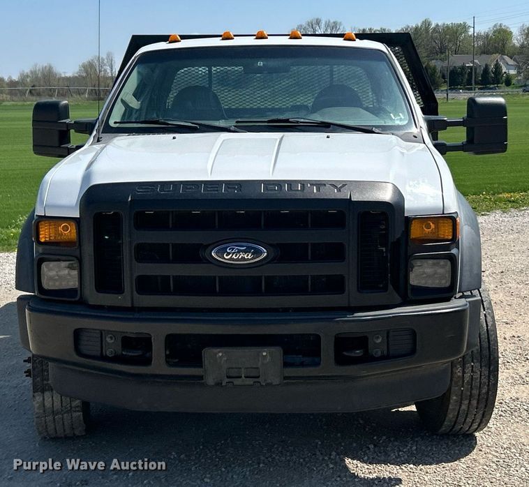 image for item EK2854 2008 Ford F550 Super Duty XL Ext. Cab flatbed truck