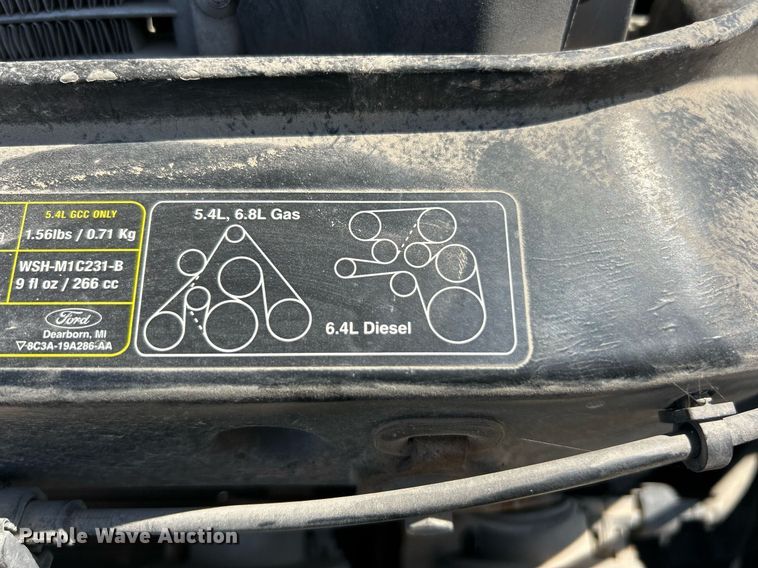 image for item EK2854 2008 Ford F550 Super Duty XL Ext. Cab flatbed truck