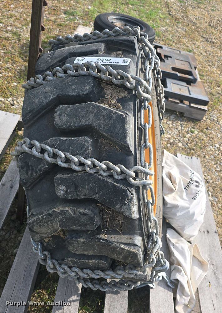 image for item EK5152 (3) Carlisle skid steer tires and wheels