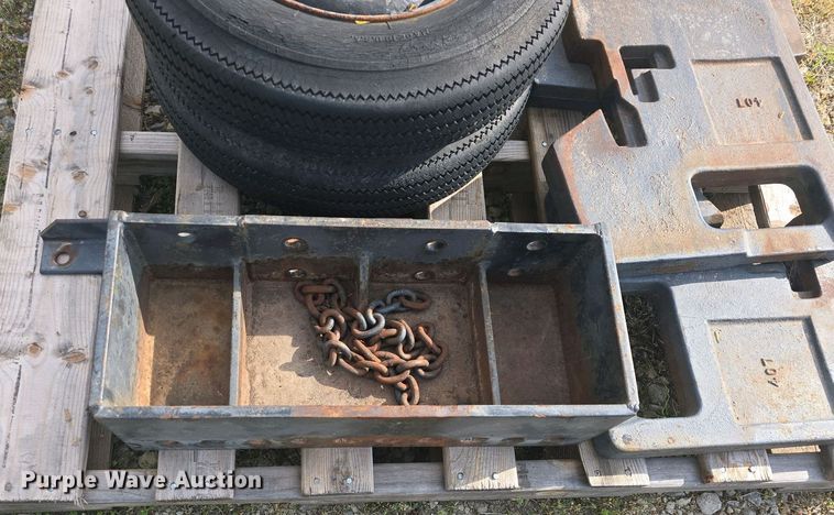 image for item EK5152 (3) Carlisle skid steer tires and wheels