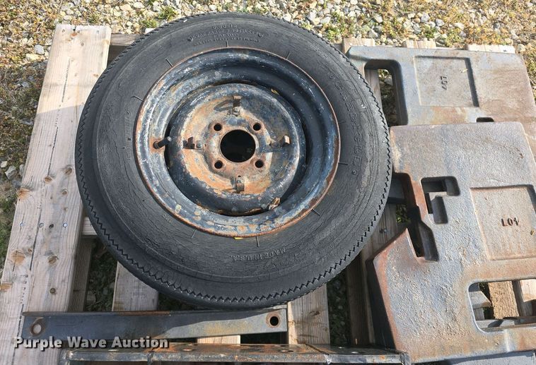 image for item EK5152 (3) Carlisle skid steer tires and wheels
