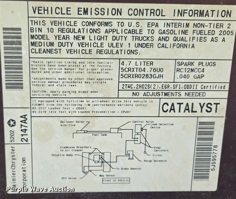 image for item EL1993 2004 Dodge Ram 1500 pickup truck