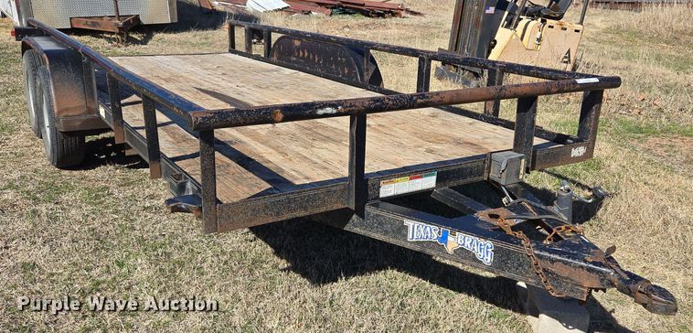 image for item EL5684 2018 Texas Bragg utility trailer