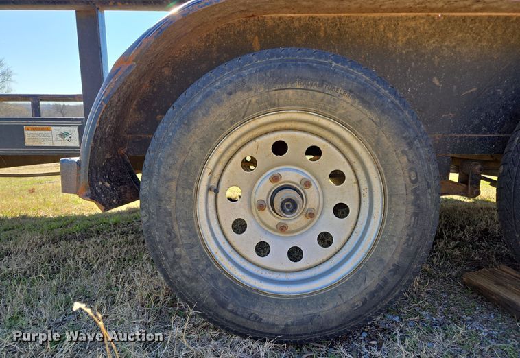 image for item EL5684 2018 Texas Bragg utility trailer