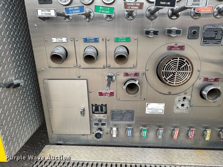 image for item EM3767 2001 HME INC 4465 400 pumper fire truck