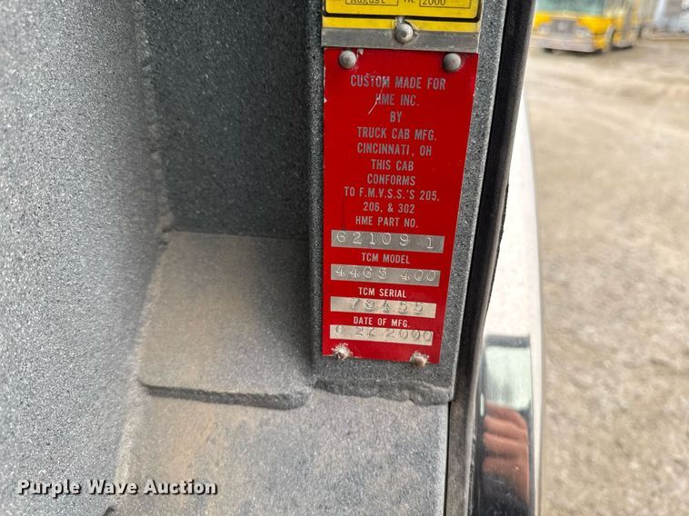 image for item EM3768 2001 HME INC 4465 400 pumper fire truck