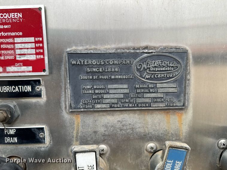 image for item EM3768 2001 HME INC 4465 400 pumper fire truck