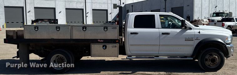 image for item EM3787 2017 Dodge Ram 5500 Crew Cab flatbed truck