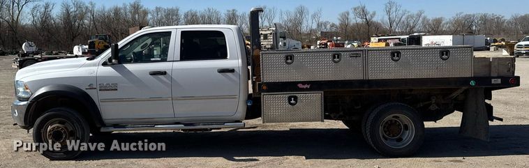 image for item EM3787 2017 Dodge Ram 5500 Crew Cab flatbed truck