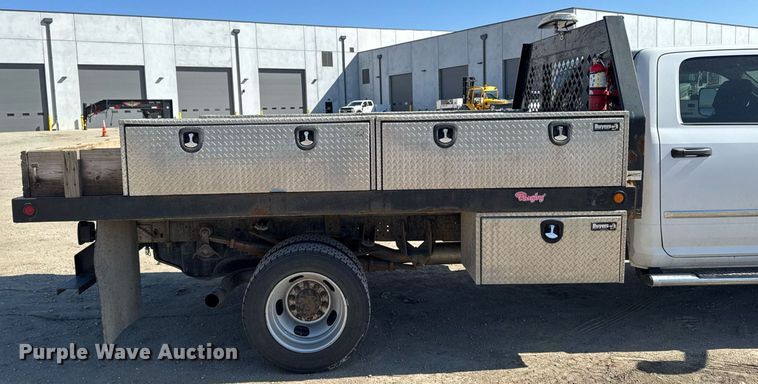 image for item EM3787 2017 Dodge Ram 5500 Crew Cab flatbed truck