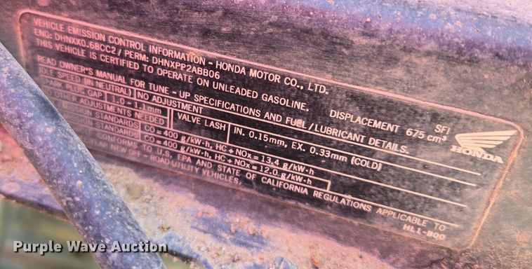 image for item EM7006 Honda  Big Red  utility vehicle