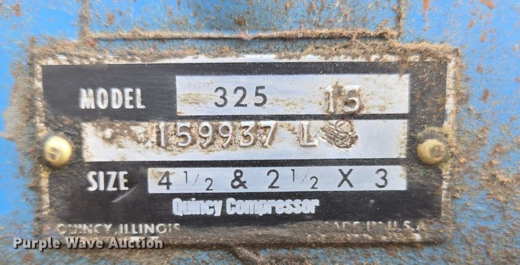 image for item EN3594 Quincy 325 15 air compressor