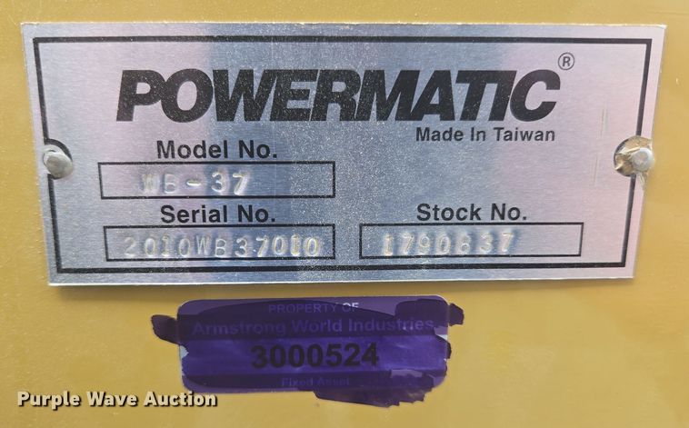 image for item EN3597 Powermatic WB-37 belt sander