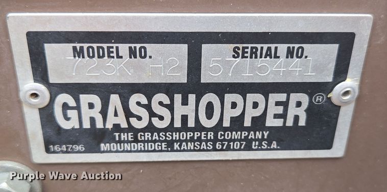 image for item EN3599 2007 Grasshopper 723K H2 ZTR lawn mower