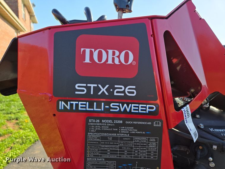 image for item EN3601 Toro STX 26 Intelli-Sweep stump grinder