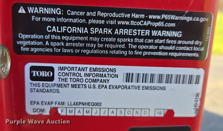 image for item EN3601 Toro STX 26 Intelli-Sweep stump grinder