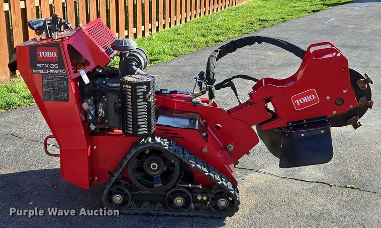 image for item EN3602 2020 Toro STX 26 Intelli-Sweep stump grinder