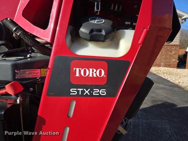 image for item EN3602 2020 Toro STX 26 Intelli-Sweep stump grinder