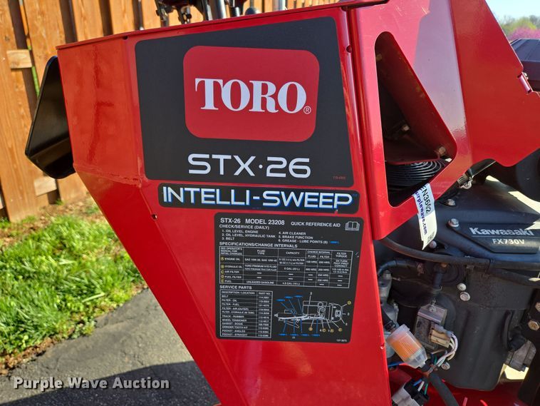 image for item EN3602 2020 Toro STX 26 Intelli-Sweep stump grinder